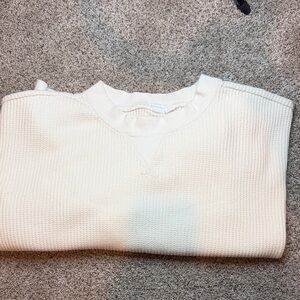 Cozy Cream Waffle Knit Sweater